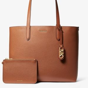 Michael Kors Eliza Extra-Large Pebbled Leather Reversible Tote Bag